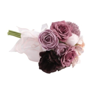 Kunstig Romance Blomsterbuket Lilla