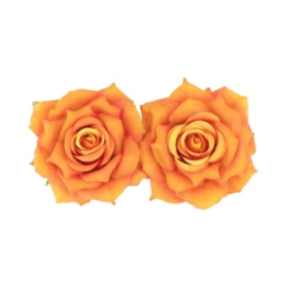 Kunstige Nymphea Roser Orange