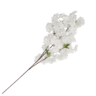 Kunstig Kirsebærblomst Gren Hvid