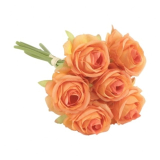 Kunstig Rosebuket Orange