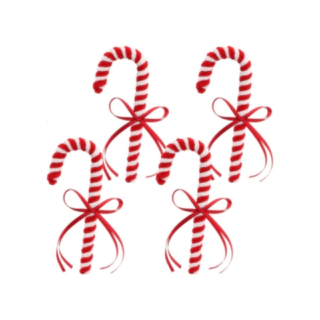 Rød/Hvid Slikstokke Julepynt