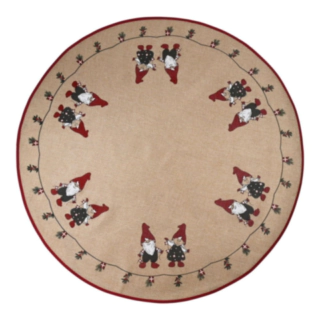 Juletræstæppe Nisser Beige