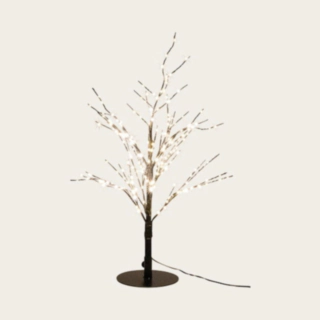 Kunstigt Juletræ Med LED Sort