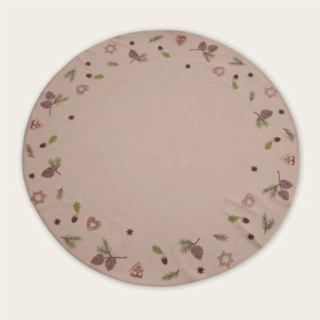 Juletræstæppe Kogler Beige