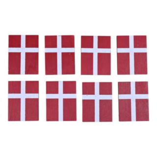 Dannebrog Trækonfetti Rød