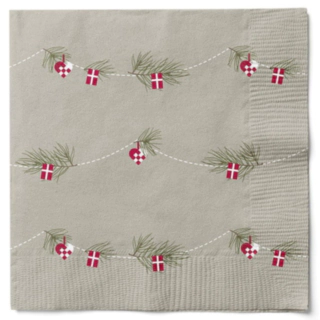 Dansk Jul Servietter Beige