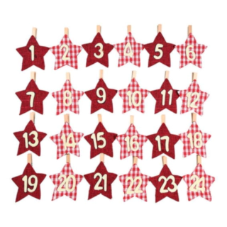 Pakkekalender Klemmer Rød