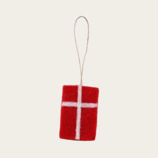 Dannebrog Flag Uld Rød