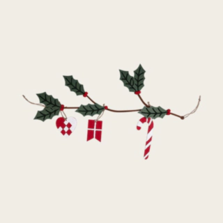 Juleguirlande Flerfarvet