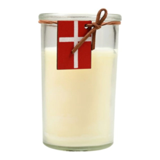 Lys I Glas Med Dannebrog
