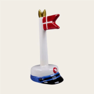 Studenterhue Med Dannebrog Flag Blå