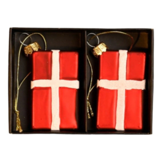 Dansk Flag Ophæng Rød