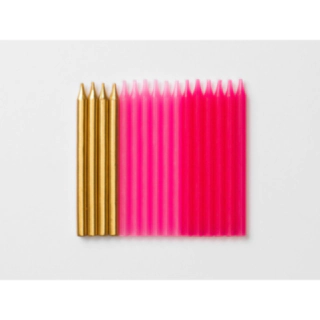 Kagelys Pink/Guld