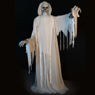 Bevægende Grim Reaper Med Klokke