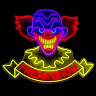 Freak Show Klovn Neonskilt