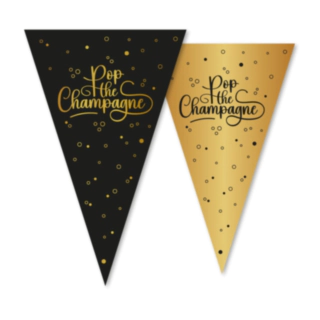 Pop the Champagne Guirlande Sort/Guld