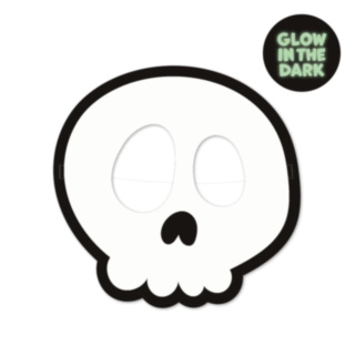 Halloween Kranie Partymasker Selvlysende