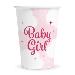Baby Girl Papkrus Pink/Hvid