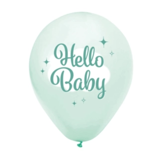 Hello Baby Latexballoner Grøn