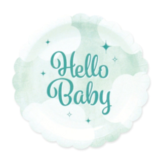 Hello Baby Paptallerkener Grøn