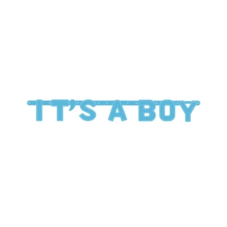 It's a Boy Banner Blå