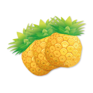 Ananas Servietter Gul/Grøn