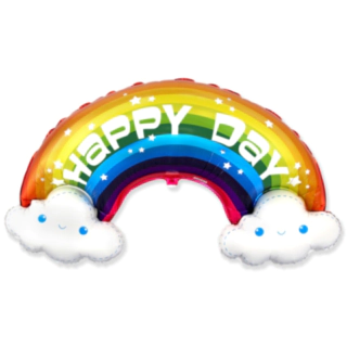 Happy Day Regnbue Folieballon