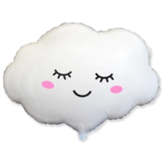 Sovende Sky Folieballon Hvid