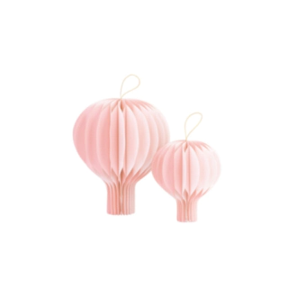 Varmluftballon Honeycombs Lyserød