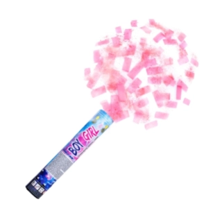 Gender Reveal Konfettikanon Lyserød