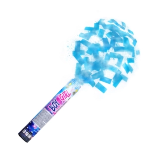 Gender Reveal Konfettikanon Lyseblå