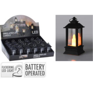 LED Lanterne Sort