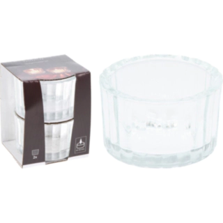 Glas Fyrfadsstager Transparent
