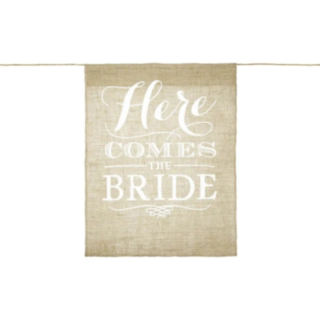 Here Comes The Bride Juteskilt