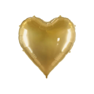 Hjerte Folieballon XXL Guld