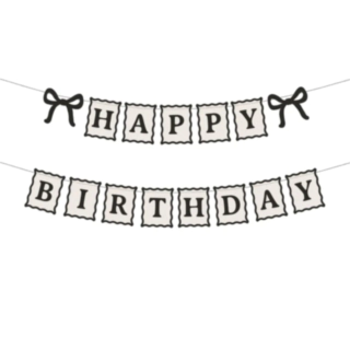 Happy Birthday Sløjfe Banner