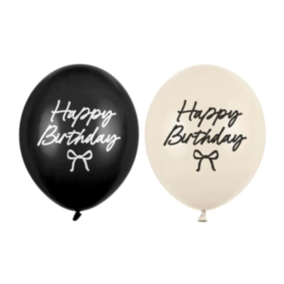 Happy Birthday Sløjfe Latexballoner