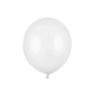 Metalliske Latexballoner Pure White 43 cm