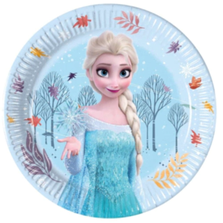 Frozen® Paptallerkener Lyseblå