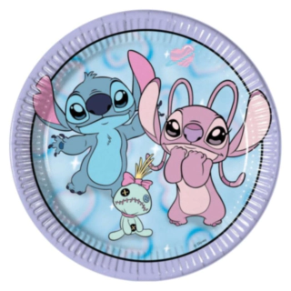 Stitch® Paptallerkener Lyseblå