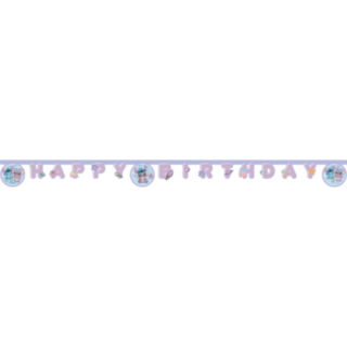 Stitch® Angel Happy Birthday Papirbanner