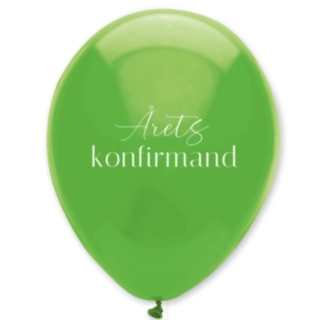 Årets Konfirmand Balloner Grøn