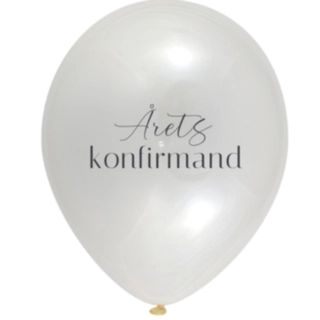 Årets Konfirmand Balloner Transparent