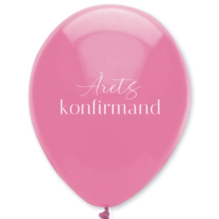 Årets Konfirmand Balloner Pink
