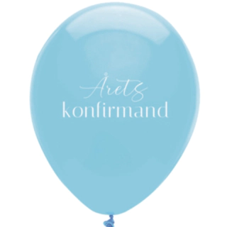 Årets Konfirmand Balloner Lyseblå