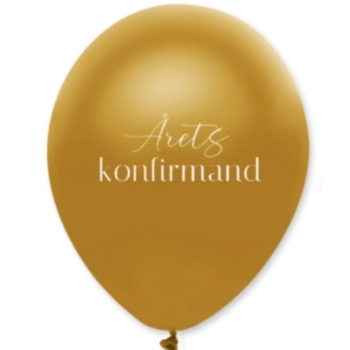 Årets Konfirmand Balloner Guld