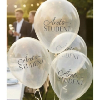 Årets Student Balloner Transparent
