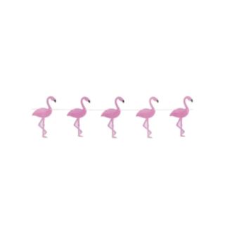 Flamingo Guirlande Lyserød