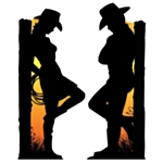 Western Silhuet Dekorationer