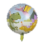 Rund Dino Party Folieballon